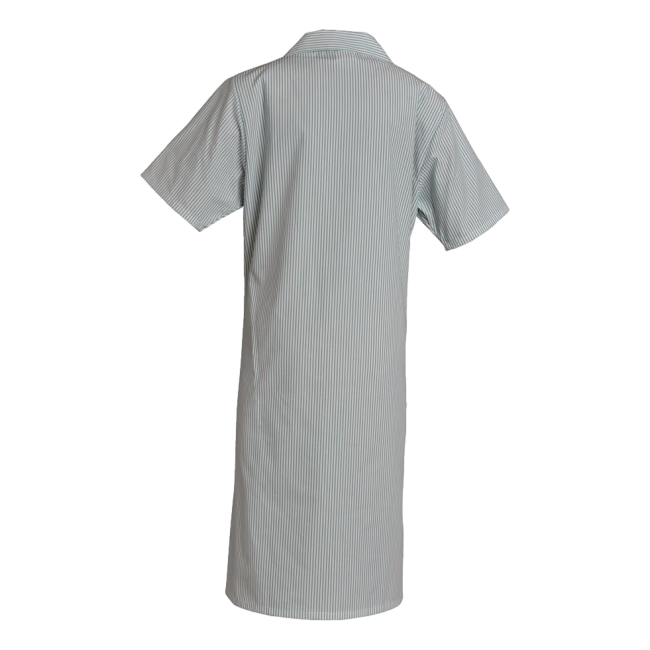 Blouse manches courtes polycoton Madona Vert Nil rayé - SNV