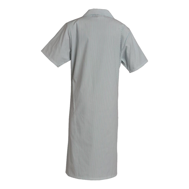 Blouse manches courtes polycoton Madona Vert Nil rayé - SNV