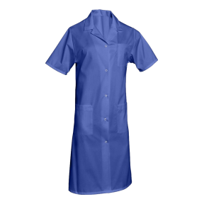 Blouse korte mouwen polykatoen Madona Koningsblauw - SNV