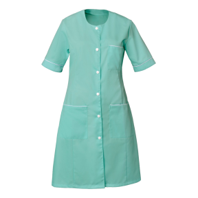 Blouse femme manches courtes Ariana Vert Nil et blanc - SNV