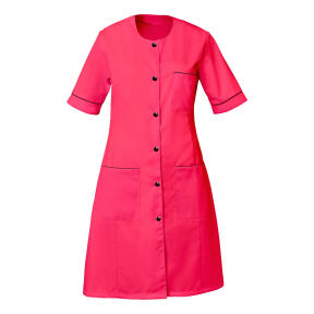 Damenkittel Ariana mit kurzen Ärmeln Rosa und Schwarz - SNV