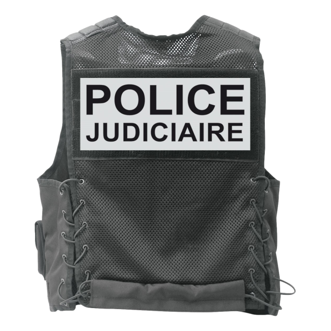 Gilet d'identification forces de l'ordre noir - Patrol