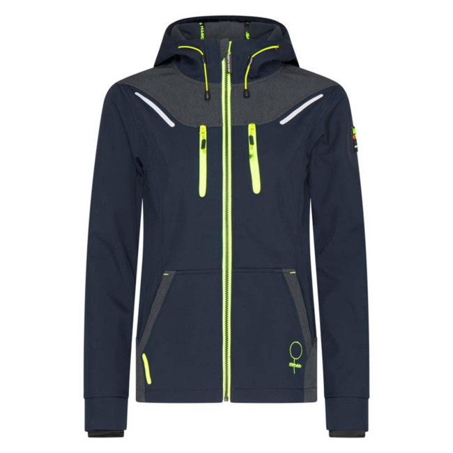 Blouson Florence Marine et jaune fluo - North Ways