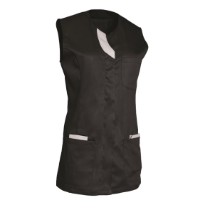 Tunique femme sans manches Lila Noir et gris - SNV