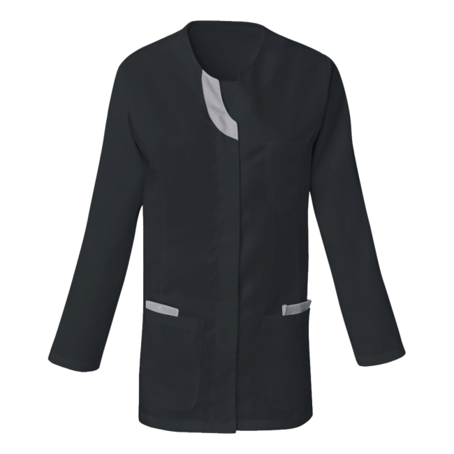 Tunique femme manches réglables Lila Noir et gris - SNV