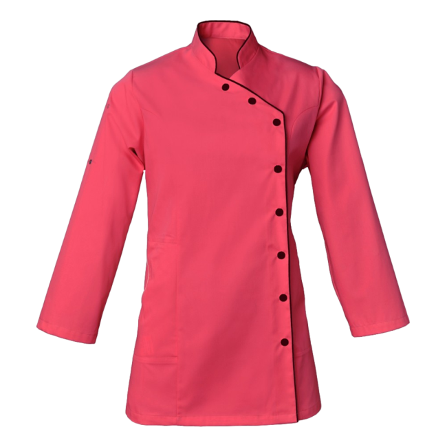 Tunique femme manches réglables Odile Fuchsia et noir - SNV