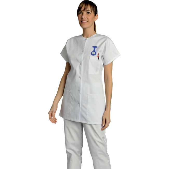 Damen-Tunika mit kurzen Ärmeln Colette Weiß - SNV