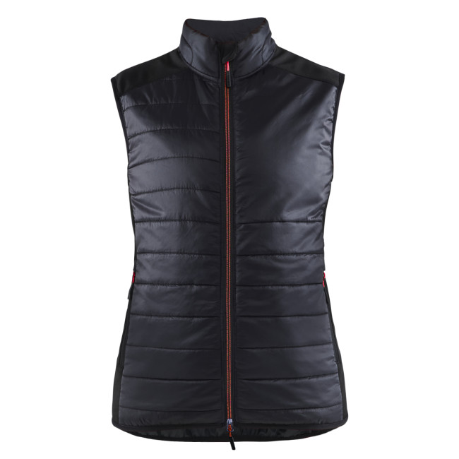 Gevoerd damesgilet Zwart/Rood - Blaklader