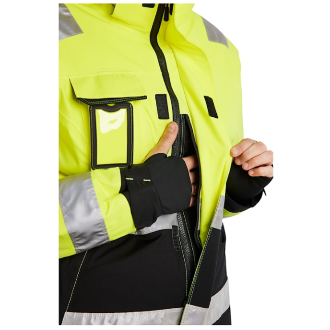 Gefütterte Warnschutzjacke für Damen gelb/schwarz - Blaklader
