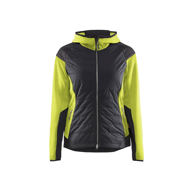 Damen Hybridjacke Neongelb/Schwarz - Blaklader