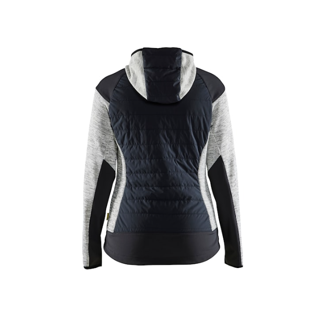 Damen Hybridjacke Grau meliert/Schwarz - Blaklader