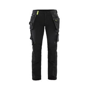 4D Stretch Handwerkerhose für Frauen schwarz/gelb - Blaklader
