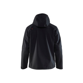 Veste Softshell à capuche Noir/Rouge - Blaklader