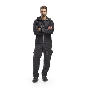 Kurtka Softshell z Kapturem Czarna/Szara - Blaklader