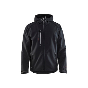 Veste Softshell à capuche Noir/Gris - Blaklader