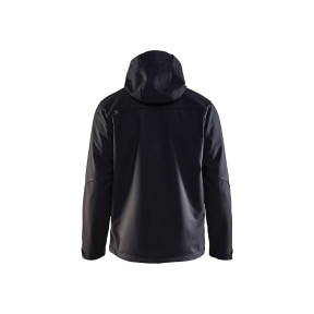 Softshell-Jacke mit Kapuze Schwarz/Gelb - Blaklader