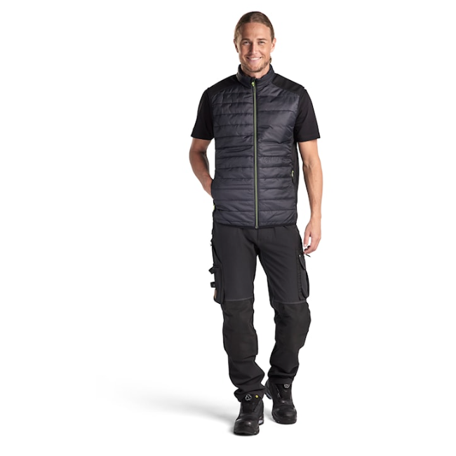 Gilet doublé Noir/Jaune fluo - Blaklader