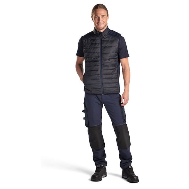 Gevoerd Vest Zwart/Donkermarine - Blaklader