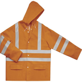 Veste de pluie HV orange fluo - Delta plus