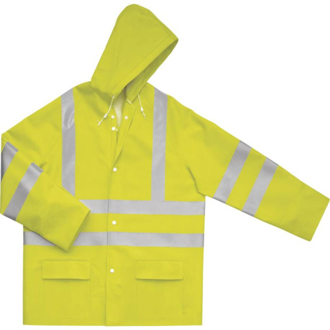 Regenjas HV fluor geel - Delta plus
