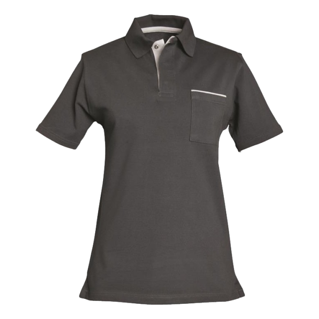 Polo homme Sasha 100% coton Gris convoy et gris clair - SNV