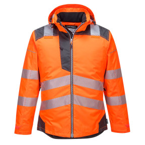 PARKA HV PW3ORANGE GRIS - PORTWEST
