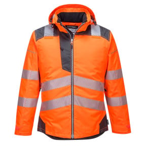 PARKA HV PW3ORANGE GRIS - PORTWEST