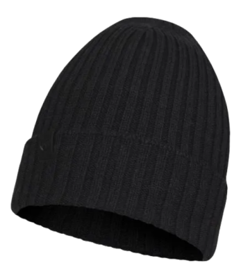 KNITTED BONNET NORVAL GRAPHITE - Buff