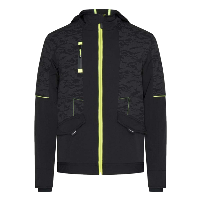 Blouson de travail Garcia Noir et jaune fluo - North Ways