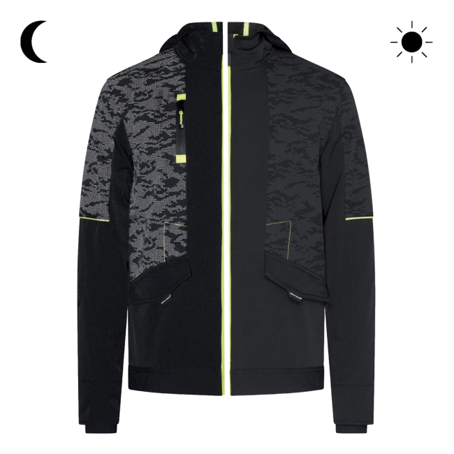 Blouson de travail Garcia Noir et jaune fluo - North Ways
