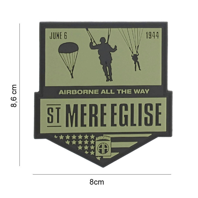 3D PVC Patch St Mere Eglise - 101 Inc
