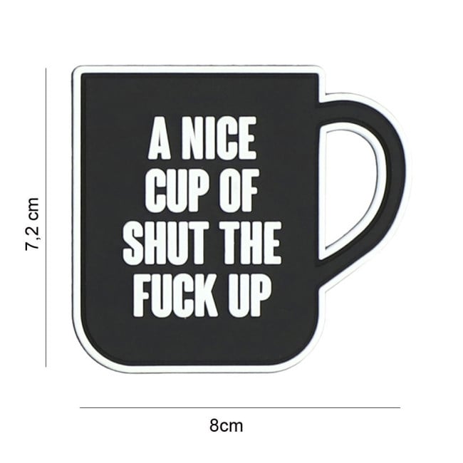 Patch 3D PVC A nice cup black - 101 Inc