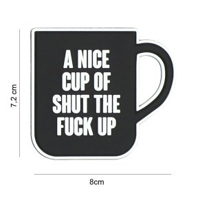 Patch 3D PVC A nice cup black - 101 Inc