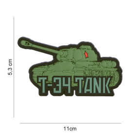 Patch 3D PVC T-34 tank - 101 Inc