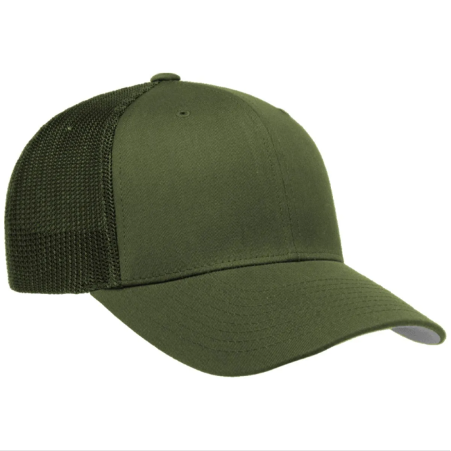 Grüne Flexfit Mesh Cap - Brandit