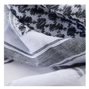Écharpe shemag blanc/noir - Brandit