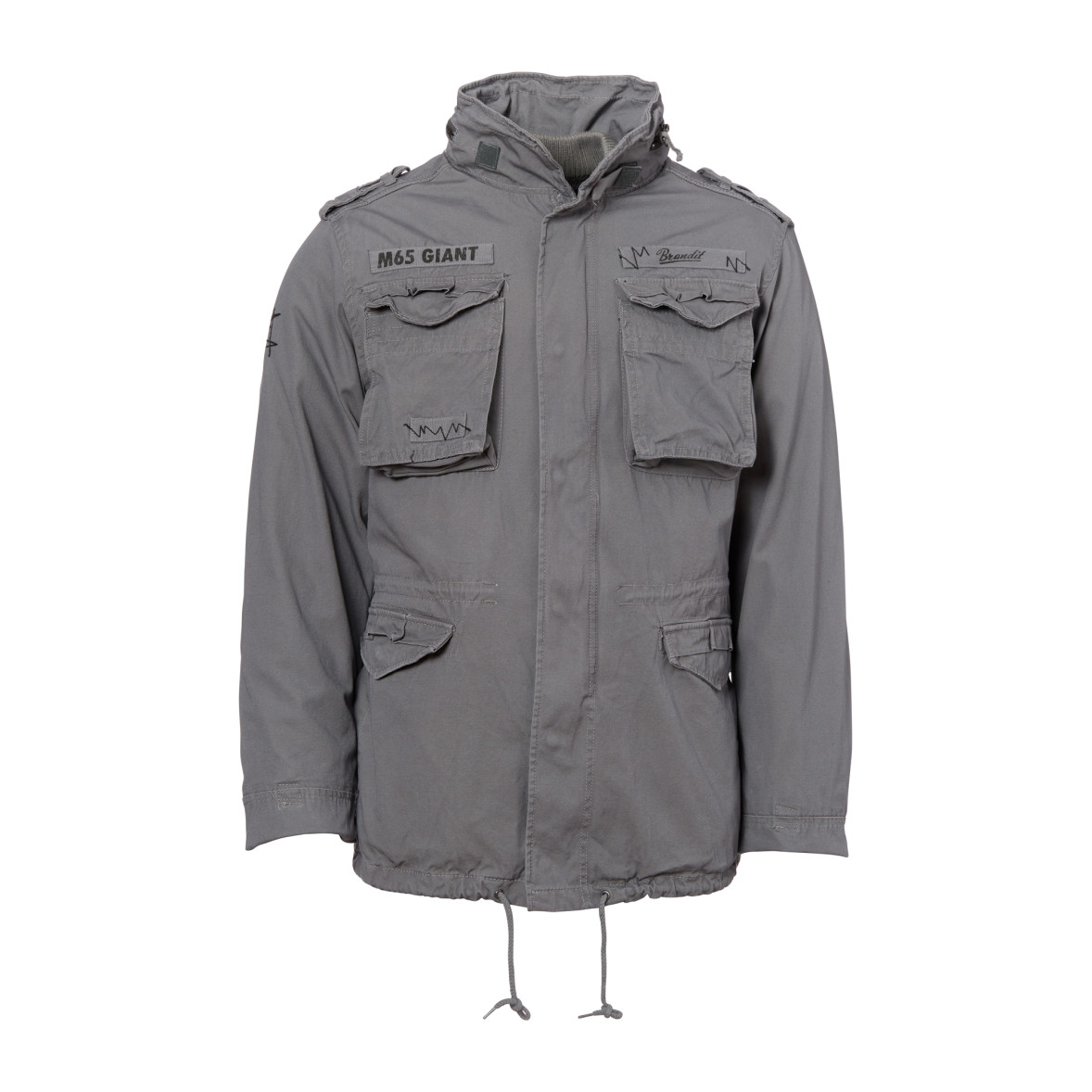 M65 Giant charcoal gray military jacket Brandit