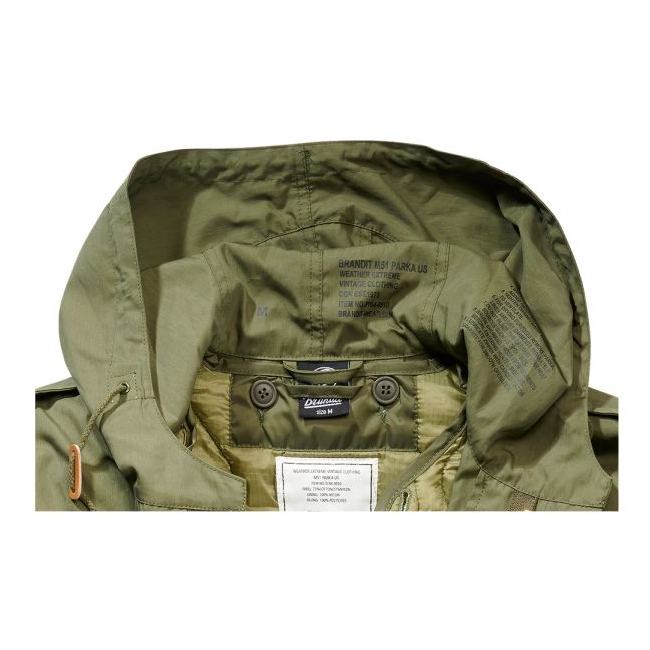 Parka militaire homme US M51 olive - Brandit