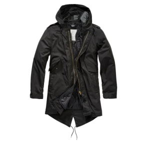 Militaire parka heren US M51 zwart - Brandit