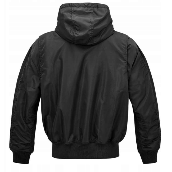 Pilotenjack met capuchon CWU zwart - Brandit