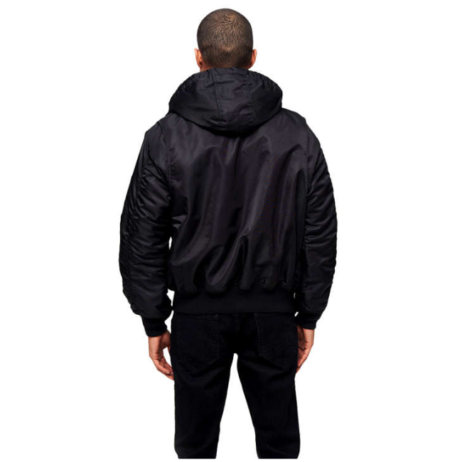 Blouson aviateur à capuche CWU noir - Brandit