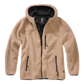 Veste femme polaire à capuche camel - Brandit