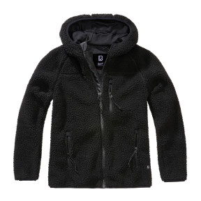 Schwarze Damen-Fleecejacke mit Kapuze - Brandit