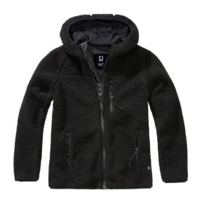 Dames fleece vest met capuchon zwart - Brandit
