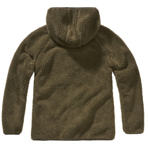 Veste femme polaire à capuche olive - Brandit