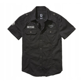 Chemise à manches courtes Luis vintage noir - Brandit