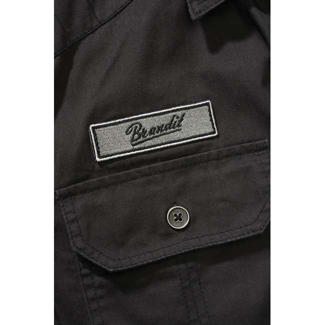 Chemise à manches courtes Luis vintage noir - Brandit