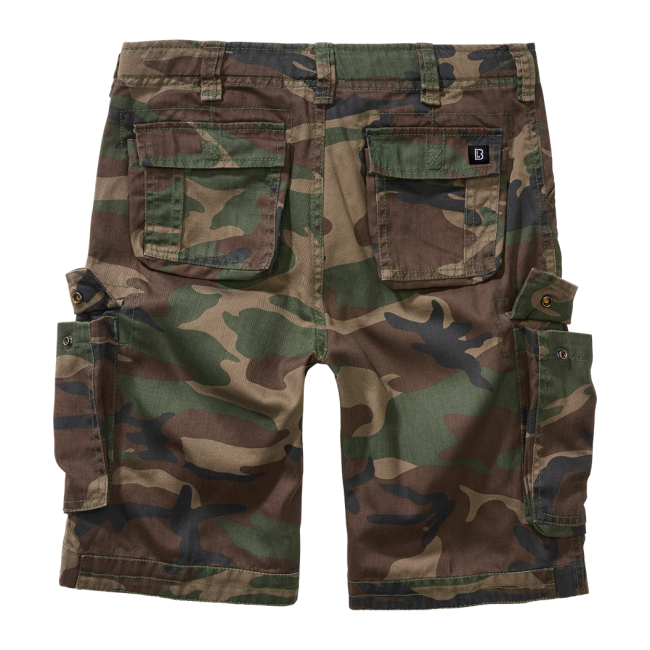 Indicode Heren Blixt Cargo Shorts | Korte broek met 6 zakken en riem Dk Brown M