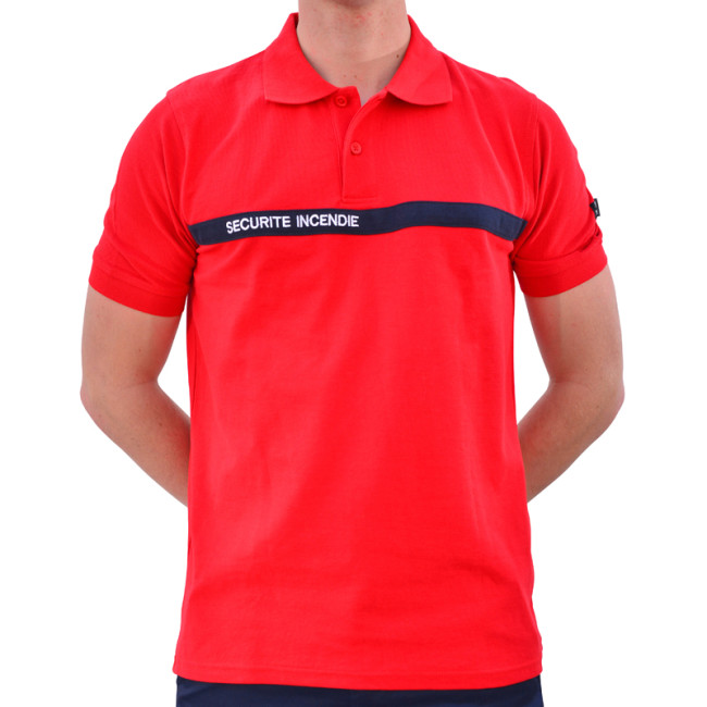 Polo Adum Rouge Sécurité Incendie - Force Series Polo Adum Rouge Sécurité Incendie - Force Series