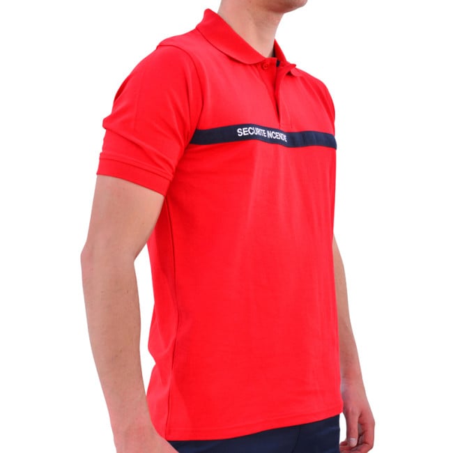 Feuerwehr-Sicherheitspoloshirt Adum Rot - Force Series